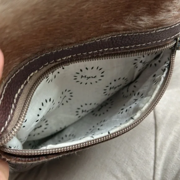 Myra Crossbody Tangled Vine S-3393 Leather & Hairon Cowhide Western - Picture 9 of 12